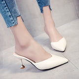 2026 Spring New With Fine And Pointed Fashion Korean Version Of The Willow Nail Comfortable Women's Cool Slippers HZ0115
