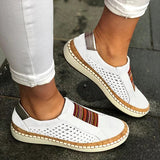 2025 Ms. Casual Single Shoe Flat Bottom Large Thick Base Breathable Women's Shoes Light Leisure Fashion HZ0115