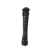 2025 Coarse And High Boots Women Waterproof Table High And Long Boots Tlings With 40-43 Large Code HZ0115