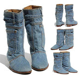 New Women's Boots Low-Rise With Cowboy Casual Cowboy Short Boots Ladies Autumn Winter Cowboy Boots HZ0115