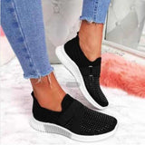 2025 New Fashion Diamond Large-Size Students Casual Single Shoes Summer Women's Shoes HZ0115
