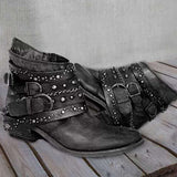 Women's Shoes 2025 Autumn And Winter Thick Belt Belt Short-Sleest Single Boots Women HZ0115