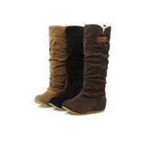 New Spring And Autumn Black Boots Co., White Cotton Cotton Cicking Lace Mill Lady Single Boots Size 4546 Yards HZ0115