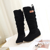 New Spring And Autumn Black Boots Co., White Cotton Cotton Cicking Lace Mill Lady Single Boots Size 4546 Yards HZ0115