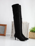 New Velvet High-Cable Women's Boots Large-Size Shoes Pure Pigment Version Suitable For Light Weight HZ0115