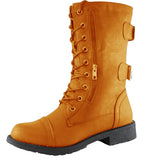 Autumn And Winter New Leather Boots Women Solid Ribbon Zipper Pocket Martin Boots Station Wish HZ0115