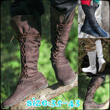 2025 Autumn And Winter New Pu Round Head In Front Of The Flat Bottom Lady Large Size Boots HZ0115