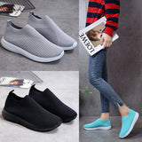 2025 New Fly Weaving Shallow Mouth Low Help Light And Breathable One-Foot Pedal Round Head Large-Size Leisure Flat-Bottomed Sneakers HZ0115