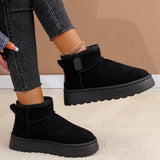 Winter New Short-Braced Snow Boots Ladies Shoes Thick Soles And Thicken To Keep Warm And Anti-Slip Northeast Cotton Boots HZ0115