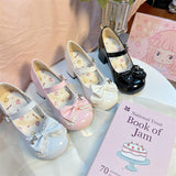 Princess Wind Soft Bottom Mary Jane Leather Shoes 2025 New Word-Button Round Head Sweet Cute Lo Shoes HZ0115