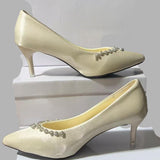 2025 New Pointed Light Mouth Water Drill Patent Leather Fine Heel Single Shoes Autumn Sexy Temperament Fairy Nude High-Heeled Shoes HZ0115