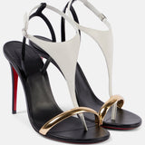 2025 Fashion New Sexy High-Heeled Round Toe With Temperament Summer Red Bottom Thin Sandals Woman HZ0115