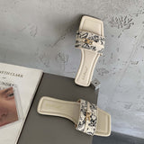 1938-18~ƽ-Bottom French Small Fragrant Wind Side Toe Cool Slippers Women's Shoes Wear 2025 Summer New HZ0115