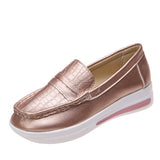 New Casual Single Shoes Women's Autumn Solid Color Round Head Low Belt Buckle Soft Soles Work Shoes Bean Shoes HZ0115