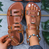 Flat-Soled Sandals Comfortable And Casual Large-Size HZ0115