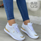 Large-Size Sports Single Shoes Women's Spring And Autumn New Breathable Color Casual Running Shoes Sneaker HZ0115