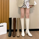 However, The Knee-Length Boots Woman 2025 Autumn And Winter New British Style Fashion Small Man Showing Thin And Tall And Knight Female Boots HZ0115
