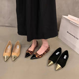 Elegant Gentle Wind Flat-Soled Fairy Shoes 2025 Summer New With Skirt Single Shoes French Small Scented Temperament Tip Shoes HZ0115