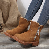 Large-Size Snow Boots Women's 2025 Winter New Velvet Women's Shoes To Keep Warm Boots HZ0115
