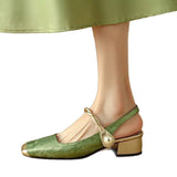 Spring Explosion Of The New Chinese Style Mary Jane Sandals Bao Behind The Empty Women's Singles Shoes 2025 Summer New Sandals HZ0115