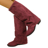 Coarse And Cowboy Boots 2025 New Autumn And Winter Large-Size High-Tube Trouser Boots HZ0115