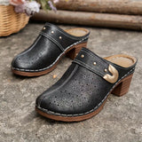 Summer New 2025 Baotou Slope And Women's Cool Drag Large-Size High-Heeled Sandals Women's Tide HZ0115