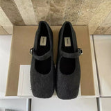 Korean Version Of 100 With Skirts Mary Jane Shoes 2025 Winter Explosion Of Waste Soil Mary Jane Women's Shoes Coarse Heel Single Shoes HZ0115