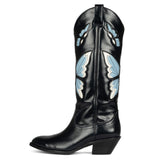202534-43 Large-Size Coarse And High-Sleeve Sleeve Butterfly Western Cowboy Boots X442 HZ0115