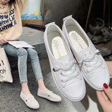 Summer New 2025 Trendy Women's Small White Shoes Personality Fashion Simple Leisure Travel Women's Shoes HZ0115