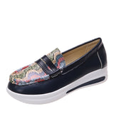 New Casual Single Shoes Women's Autumn Solid Color Round Head Low Belt Buckle Soft Soles Work Shoes Bean Shoes HZ0115