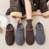 Autumn And Winter New Lazy Shoes Thick-Soled Pine Cream Wool Shoes Fur Shoes Outside The Home To Keep Warm Fashion Buns Cotton Tug HZ0115