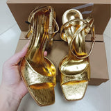 ZA2025 New Niche Leather Cat With Exposed Toe Sandals Women French Retro Simple Thin Tie Shoes HZ0115