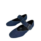 ZA Home 2025 New Female Shoes Temperament Famous Mary Jane Flat-Bottomed Ballet Shoes Flat Heded Shallow Mouth Round Head Single Shoes Women HZ0115