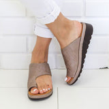 Large-Size Lady Wearing Leather Tods And Covers Cool Slippers Women's Large Size Women's Shoes 40-43 HZ0115