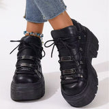 2025 New Black Old Dad Shoes Thick-Soled Women's Shoes Heavy Metal Personality Goo-Punk Boots Children HZ0115