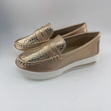 Large Size 2025 Spring New Casual Single Shoe Sports Zipper Women Lazy Low Help Shoes HZ0115