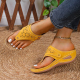 Large-Size Women's Shoes Casual Women's Slippers 2025 New Flat Bottoms Toe Slope And Comfortable Solid Sandals Women HZ0115