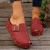 2025 Summer New Women's Thick-Bottomed Slippers Large-Size Bag Show-And-Daddy Beach Cold Slippers Women HZ0115