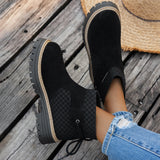 Size 36 To 43 Autumn And Winter Is Beautiful With Coarse And Velvet Side Zipper Fashion Boots HZ0115