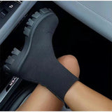 Women's Flying Sports Short Boots Women's Autumn And Winter New Women's Boots Large-Size One-Legged Pedal Socks Boots HZ0115