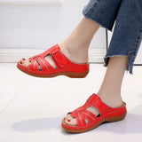 Large-Size Women's Slippers In The Summer Of 2025 New Slope And Flat Bottom With The Toe 35 -44 Yards Women's Slippers HZ0115