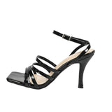 161-313 Women's Red Side-To-Toe Fine-Heeled Sandals Daily Commute Simple And Comfortable Women's Shoes HZ0115