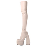 Sexy Boots 2025 Autumn And Winter New Sexy Over Knee Leg Boots High Water Platform High Knee Boots HZ0115