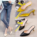 2026 Spring New With Fine And Pointed Fashion Korean Version Of The Willow Nail Comfortable Women's Cool Slippers HZ0115