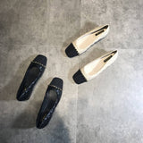 Fashion Small Fragrant Low-Heeled Shoes Women's Soft-Soled Working Shoes 2025 New Spring And Autumn Square Head Thick Heel Single Shoes Women HZ0115