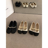 French Flat Bottom Gentle Evening Shoes Women's Shoes Spring And Autumn 2025 New Spring Small Fragrant Style Mary Jane Single Shoes HZ0115