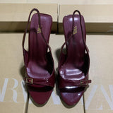 ZA2025 New Spring Tip-Tape Thin High Heels Wine Red Elegant Belt Buckle With High Heels HZ0115
