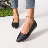 Poe And Bean Shoes Women In The Spring Of 2025 New Large-Size Women's Shoes Pointed Shallow Mother Shoes HZ0115