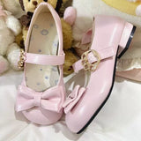 Daily Cute Soft Soles Not Tired Mary Jane Leather Shoes New Sweet With Jk Lolita Shoes HZ0115