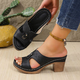 Luo Toe Cool Slippers Women's New Summer Leisure Wear Thick Bottom Beach Slippers Anti-Slip Thick High High And Cold Slippers HZ0115